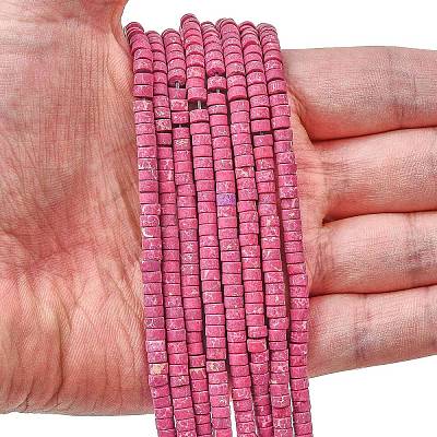 Dyed Synthetic Imperial Jasper Beads Strands G-Z089-A03-E-1