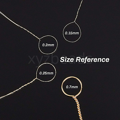Round Copper Wire for Jewelry Making CWIR-BC0004-0.15mm-07-1