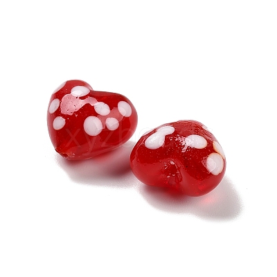 Handmade Lampwork Enamel Beads LAMP-B030-02B-01-1