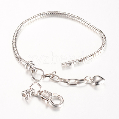 Brass European Style Bracelet Jewelry Making KK-S756-17cm-01P-1