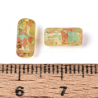 Picasso Transparent Glass Bugle Beads SEED-N010-02F-1