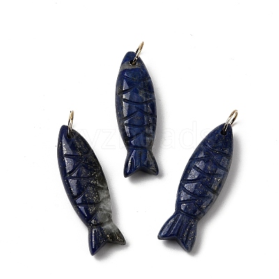 Natural Dyed Lapis Lazuli Carved Pendants X-G-G314-01G-05-1