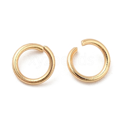 Brass Open Jump Rings KK-F860-14G-1
