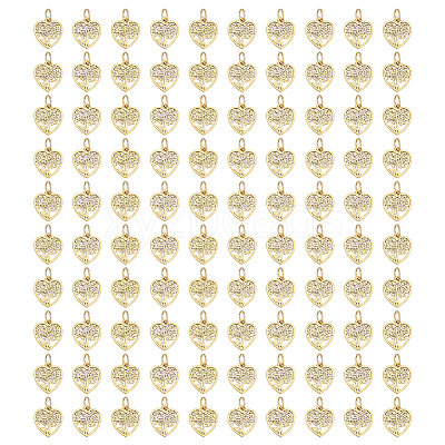 100Pcs Tibetan Style Alloy Pendants PALLOY-GO00038-1