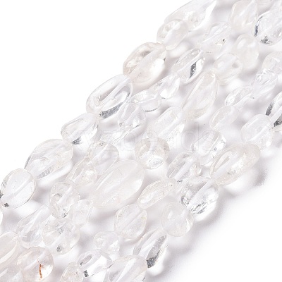 Natural Quartz Crystal Beads Strands G-I351-A08-01-1