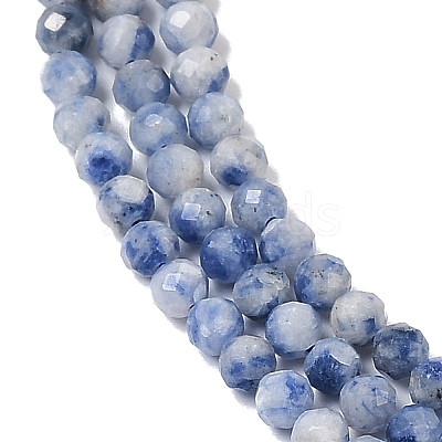 Natural Blue Spot Jasper Beads Strands G-A252-A02-02-1
