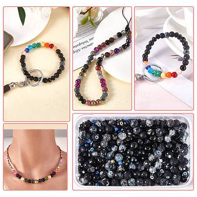 2 Bag Glass Round Beads Set JX547I-1