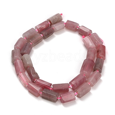 Natural Purple Madagascar Rose Quartz Beads Strands GG-CBA7621-A04-01-1
