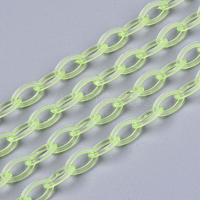 Handmade Transparent ABS Plastic Cable Chains X-KY-S166-001G-1