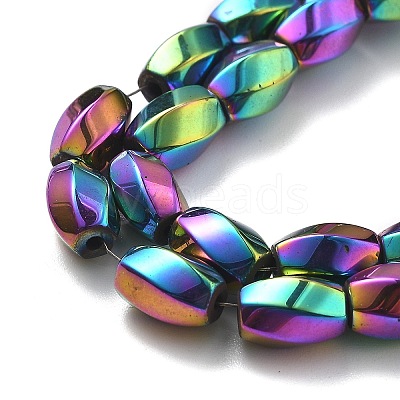 Electroplated Synthetic Magnetic Hematite Beads Strands G-P545-G01-02B-1