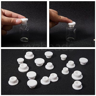 20Pcs 5 Style Silicone Bottle Seal Plug FIND-GF0004-32-1