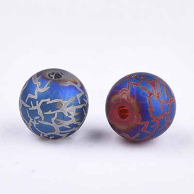 Electroplate Glass Beads LS-EGLA-S178-03C-1