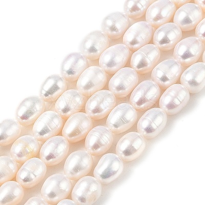 Natural Cultured Freshwater Pearl Beads Strands PEAR-I007-01D-06A-01-1