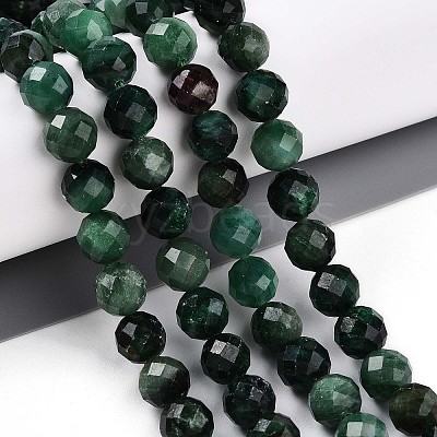 Natural Fuchsite Beads Strands G-T140-20B-1