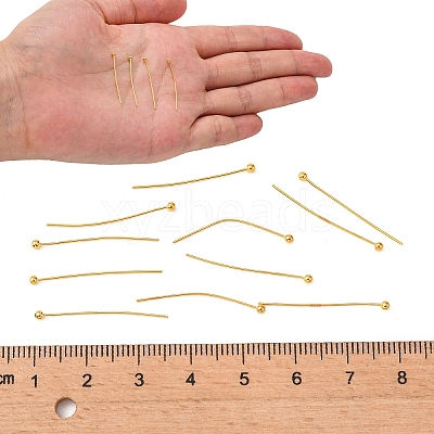 Brass Ball Head Pins KK-R020-06G-1