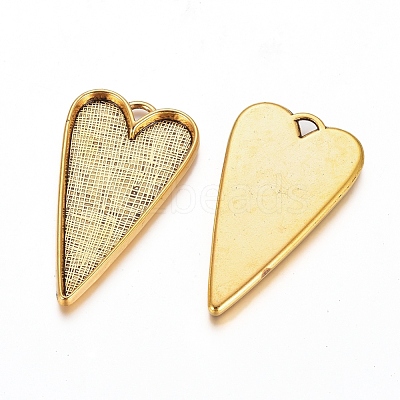 Tibetan Style Alloy Big Pendant Cabochon Settings GLF11251Y-1