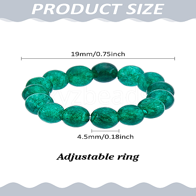 1Pc Natural Jade Stretch Finger Rings for Women RJEW-LP0001-08C-1