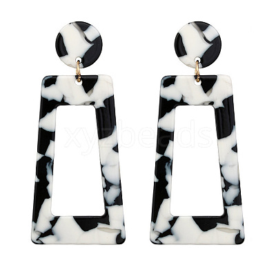 Alloy Acetic Acid Dangle Stud Earrings FS-WG80CFF-04-1