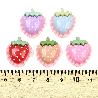 Opaque Resin Cabochons RESI-C067-01C-1