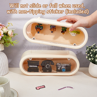 Plastic Wall-Mounted Action Figures Display Cases ODIS-WH0331-05B-1