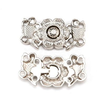 Alloy Snap Lock Clasps FIND-WH0108-19P-1