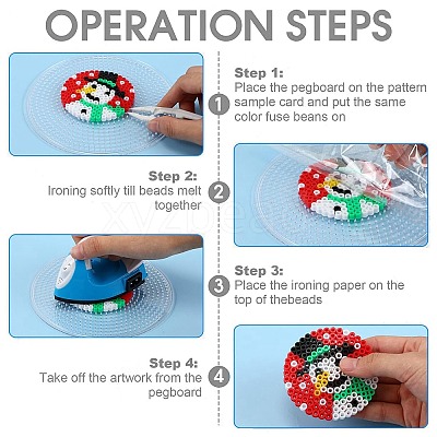 Hexagon & Flat Round & Square ABC Plastic Pegboards DIY-YW0008-46-1