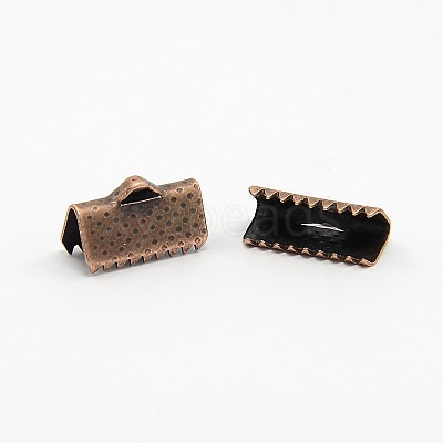 Iron Ribbon Crimp Ends X-E005Y-NFR-1
