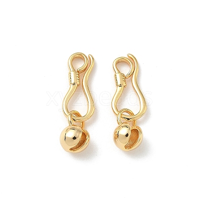 Brass Hook and S-Hook Clasps KK-Z136-41A-G-1