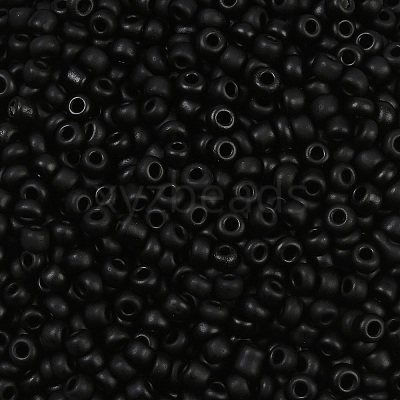 Frosted Opaque 8/0 Glass Seed Beads X-SEED-R029-3mm-A07-1