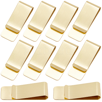 10Pcs Stainless Steel Money Clips AJEW-CP0008-90G-1