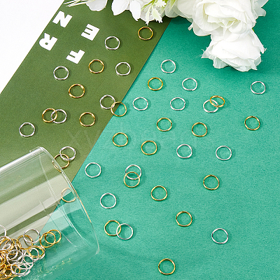 600Pcs 2 Colors Brass Split Rings KK-SP0001-82A-1