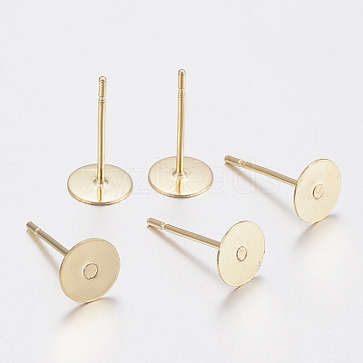 304 Stainless Steel Stud Earring Findings STAS-G179-55G-10mm-1