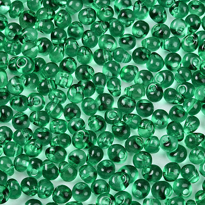 3/0 Baking Paint Glass Fringe Seed Beads SEED-A034-04I-1