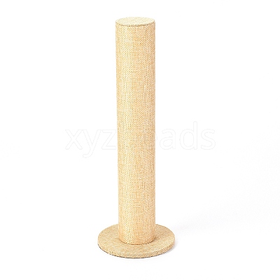 Linen Vertical Tower Jewelry Bracelet Display Stand ODIS-F006-02-1