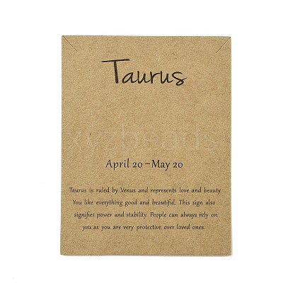 12 Constellation Theme Cardboard Jewelry Display Cards AJEW-TAC0003-10K-1