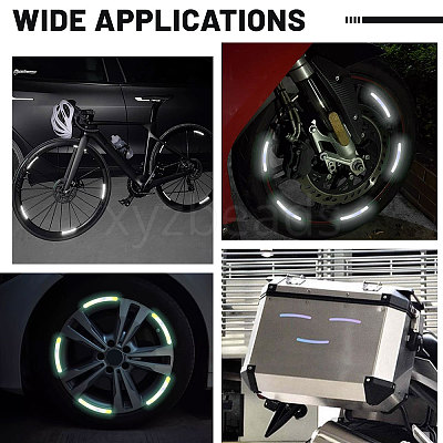 20Pcs Wheel Fluorescent Stickers OFST-WH0004-102-1