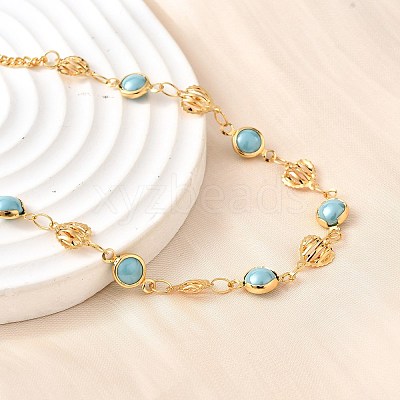 304 Stainless Steel Curb Chain Necklaces NJEW-V009-02G-1