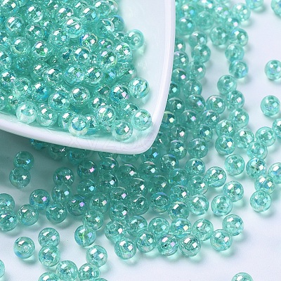 Eco-Friendly Transparent Acrylic Beads PL733-9-1