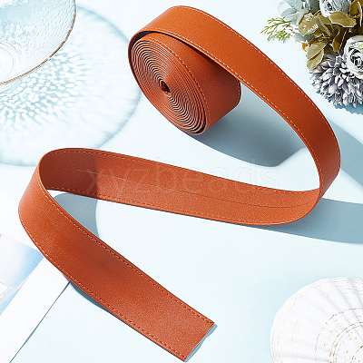 4M Flat Imitation Leather Cord LC-WH0011-03C-02-1