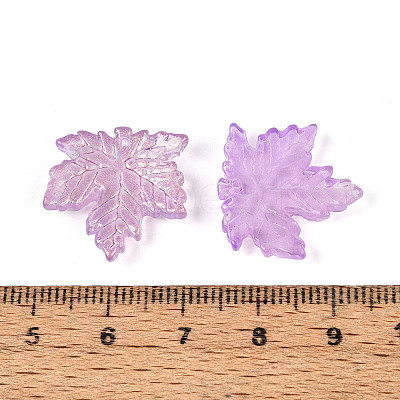 Baking Paint Transparent Glass Pendants DGLA-N014-11A-03-1