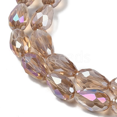 Transparent Electroplate Glass Beads Strands LS-EGLA-N013-T6mm-B23-1