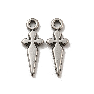 Non-Tarnish 304 Stainless Steel Pendants STAS-O004-06B-P-1