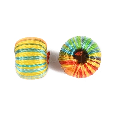 Polyester Weave Beads WOVE-WH0007-001-1