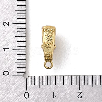 Brass Micro Pave Cubic Zirconia Donut Bails ZIRC-NH0001-02G-1