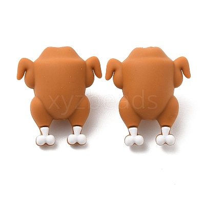 3D Thanksgiving Day Food Grade Silicone Focal Beads SL-CBA05A0-03-1