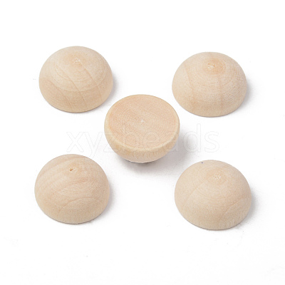 Unfinished Natural Wood Cabochons X-WOOD-R269-H-1