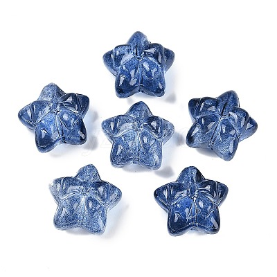 Transparent Spray Paint Glass Beads X1-GLAA-H035-02F-1