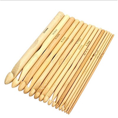 Bamboo Crochet Hooks TOOL-WH0003-02-1