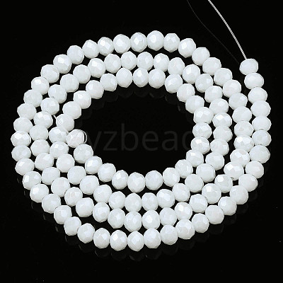 Electroplate Glass Beads Strands EGLA-A034-P1mm-A02-1