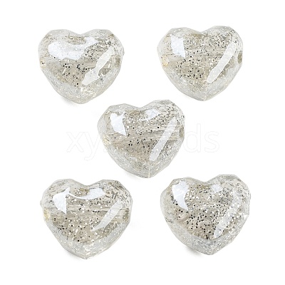 UV Plating Acrylic European Large Hole Beads X-OACR-S142-01C-1